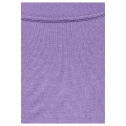 Street One Damen Pullover Basic U-Boat Sweater Shiny Lilac Melange -Modezauber Günstiges Geschäft street one basic u boat sweater pullover violett 15153 detail