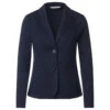Street One Damen Blazer Basic Dark Blue Melange