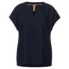 Street One Damen Kurzarm Bluse Grand Blue