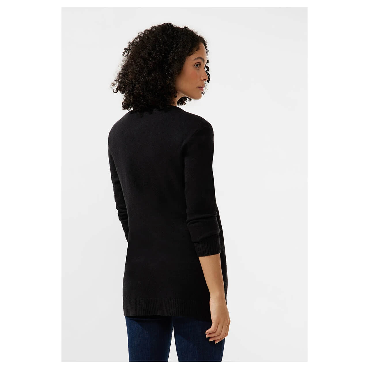 Street One Basic Cardigan Strickjacke Black 3 Street One Basic Cardigan Strickjacke Black – Bild 3