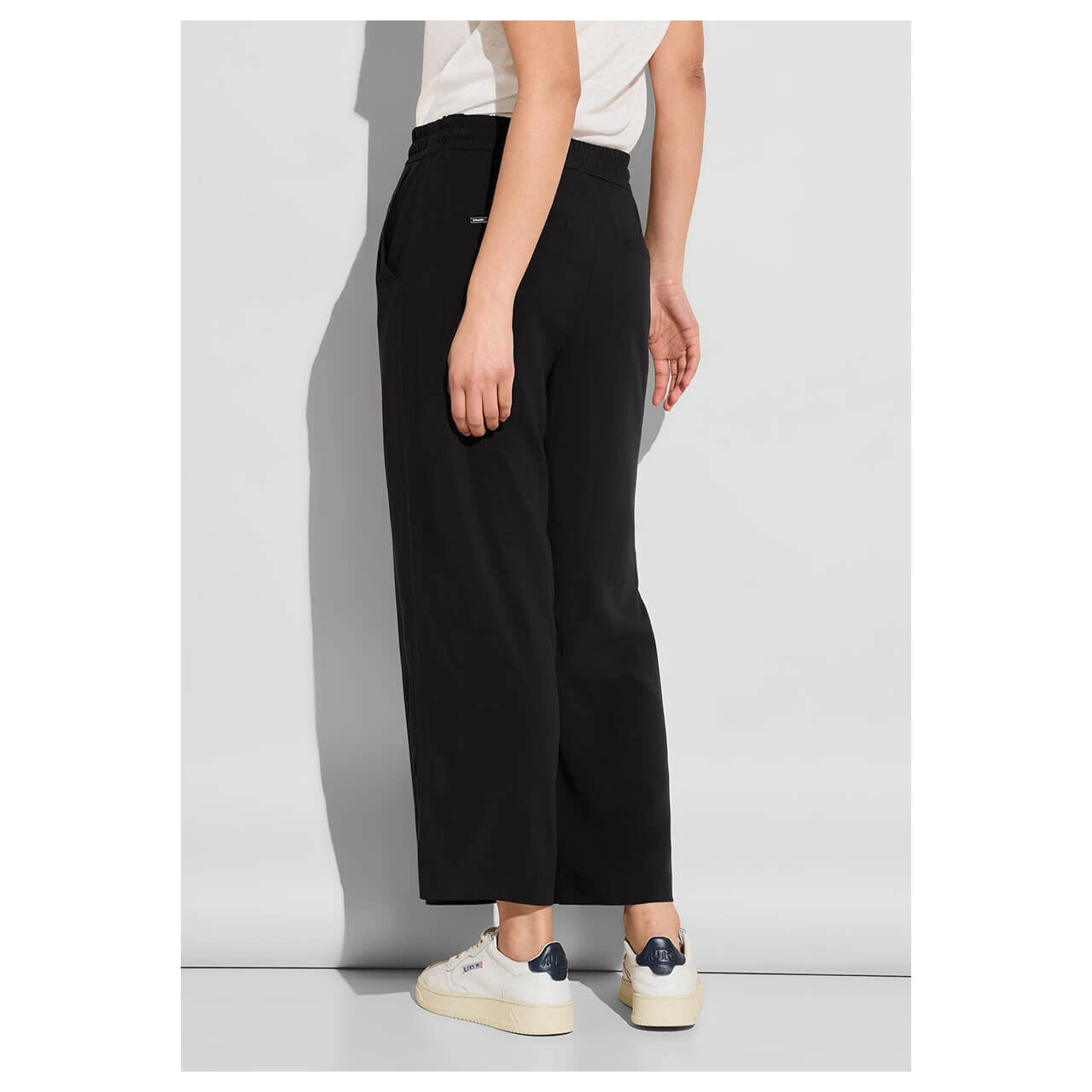 Street One Emee Wide Leg 7/8 Hose Black 4 Street One Emee Wide Leg 7/8 Hose Black – Bild 4