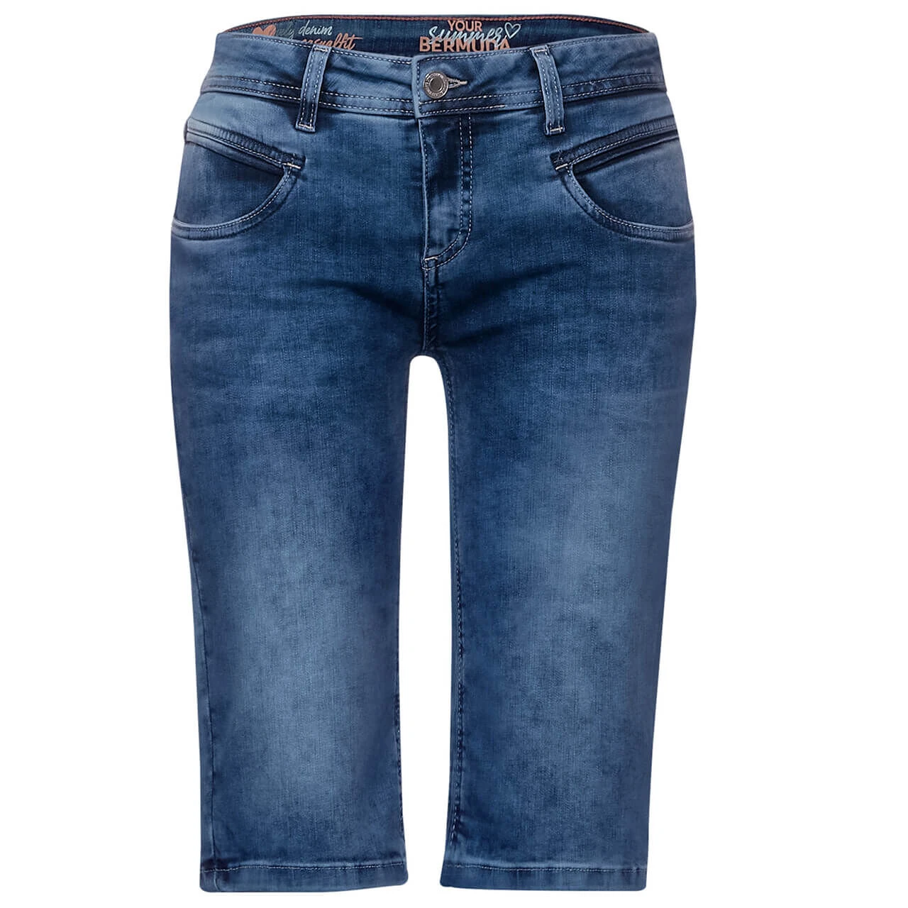 Street One Jane Jeans Bermuda Authentic Mid Indigo Wash 1 Street One Jane Jeans Bermuda Authentic Mid Indigo Wash