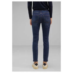 Street One Jeggings Ankle Jeans Deep Blue Washed 11 Street One Jeggings Ankle Jeans Deep Blue Washed -Modezauber Günstiges Geschäft street one jeans jeggings blau 15473 model hinten