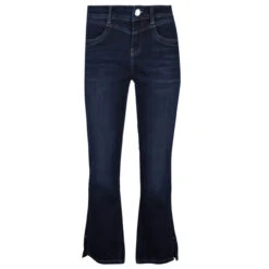 Street One Kick Flared Damen Ankle Jeans Dark Indigo Wash