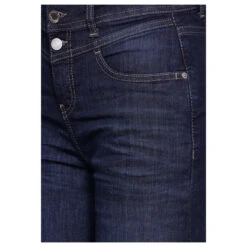 Street One Wide Jeans Dark Blue Soft Washed -Modezauber Günstiges Geschäft street one jeans wide leg casualfit blau 15823 ansicht detail vorne