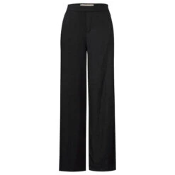 Street One Wide Leg Crincle Hose Black