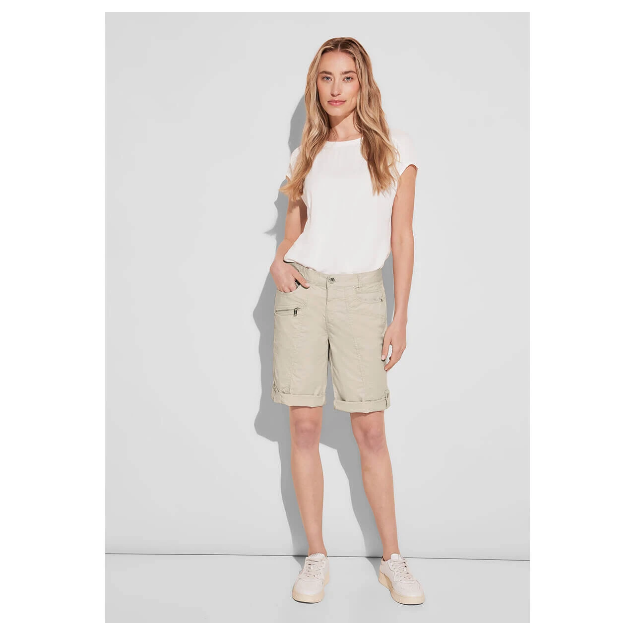 Street One Yulius Baumwoll Bermuda Clean Sand 5 Street One Yulius Baumwoll Bermuda Clean Sand – Bild 5