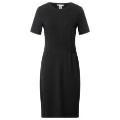Street One Damen Kurzarm Kleid Black