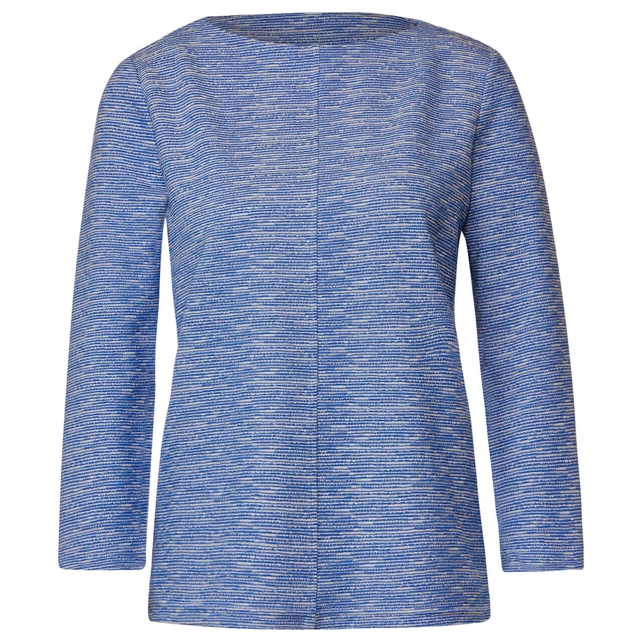Street One Damen 3/4 Arm Pullover Fine 2-Color Structured Fresh Intense Gentle Blue 1 Street One Damen 3/4 Arm Pullover Fine 2-Color Structured Fresh Intense Gentle Blue
