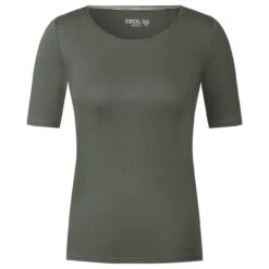 Cecil Damen T-Shirt Lena Cool Khaki
