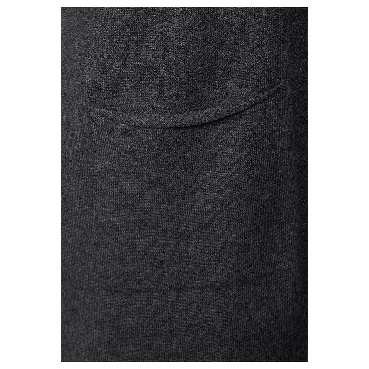 Street One Damen Long Strickjacke Open Cardigan Anthracite Melange 5 Street One Damen Long Strickjacke Open Cardigan Anthracite Melange – Bild 5