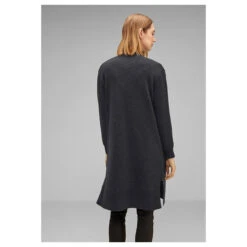 Street One Damen Long Strickjacke Open Cardigan Anthracite Melange 7 Street One Damen Long Strickjacke Open Cardigan Anthracite Melange -Modezauber Günstiges Geschäft street one long open cardigan grau 11498 model hinten