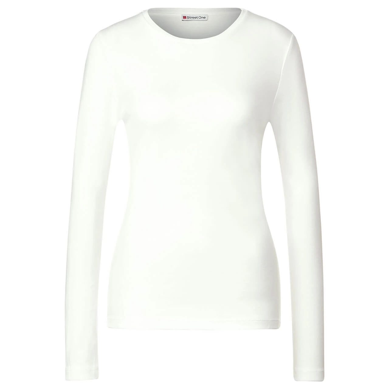 Street One Damen Langarm Shirt Basic White 1 Street One Damen Langarm Shirt Basic White