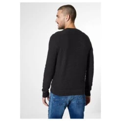 Street One Men Fine Structured Pullover Black -Modezauber Günstiges Geschäft street one men fine structured pullover schwarz 10001 ansicht hinten