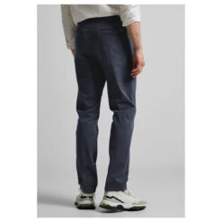 Street One Men Chino Baumwollhose Deep Sea Blue -Modezauber Günstiges Geschäft street one men jeans chino dunkelblau 14841 ansicht model hinten