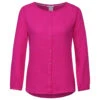 Street One Damen 3/4 Arm Bluse Musselin Buttoned Roundneck Magnolia Pink