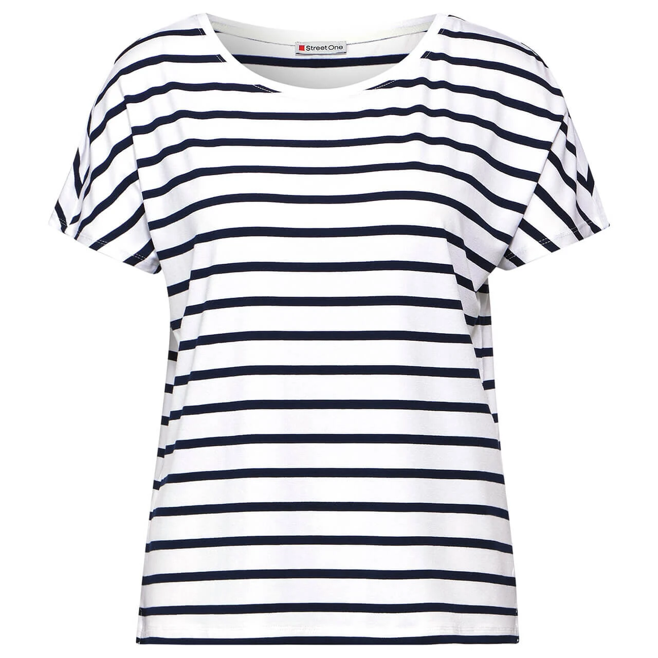 Street One Damen T-Shirt Crista Off White Stripes 1 Street One Damen T-Shirt Crista Off White Stripes