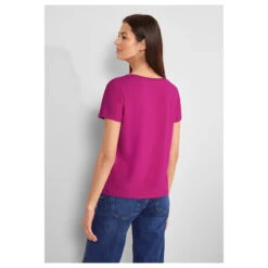 Street One Damen T-Shirt Crista Magnolia Pink 7 Street One Damen T-Shirt Crista Magnolia Pink -Modezauber Günstiges Geschäft street one new crista t shirt magnolia pink 15755 model hinten
