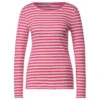 Street One Damen Langarm Shirt Rib Cozy Pink