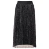 Street One Damen Plissée Rock Black Glitter