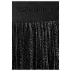 Street One Damen Plissée Rock Black Glitter -Modezauber Günstiges Geschäft street one rock schwarz glitter 10001 detail