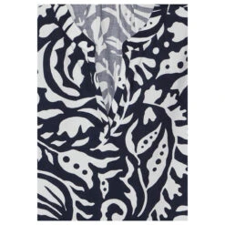 Street One Damen Kurzarm Bluse Splitneck Deep Blue 9 Street One Damen Kurzarm Bluse Splitneck Deep Blue -Modezauber Günstiges Geschäft street one shirtblouse with splitneck bluse blau 21238 detail