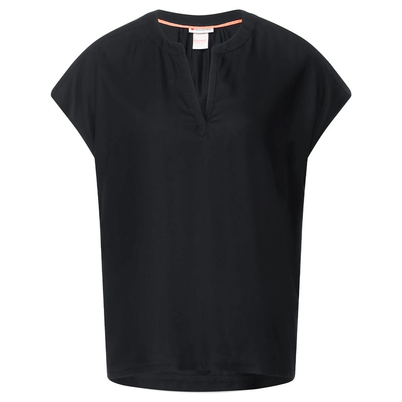 Street One Damen Kurzarm Bluse Deep Black 1 Street One Damen Kurzarm Bluse Deep Black