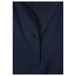 Street One Damen Kurzarm Bluse Deep Blue With Flap -Modezauber Günstiges Geschäft street one solid blouse flap placket blau 11238 detail