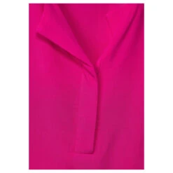 Street One Damen Kurzarm Bluse Nu Pink With Flap -Modezauber Günstiges Geschäft street one solid blouse flap placket bluse rosa 14717 detail