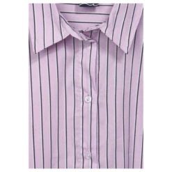 Street One Damen Langarm Bluse Striped Office Soft Pure Lilac -Modezauber Günstiges Geschäft street one striped office blouse bluse rosa 35289 detail vorne