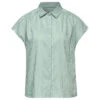 Street One Damen Kurzarm Bluse Striped Shirtcollar Soft Moss Green
