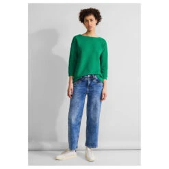 Street One Damen 3/4 Arm Shirt Structure Mix Fresh Green 9 Street One Damen 3/4 Arm Shirt Structure Mix Fresh Green -Modezauber Günstiges Geschäft street one structure mix 3 4 arm shirt gruen 15376 model