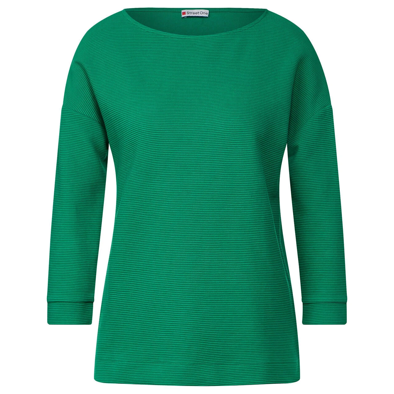 Street One Damen 3/4 Arm Shirt Structure Mix Fresh Green 1 Street One Damen 3/4 Arm Shirt Structure Mix Fresh Green