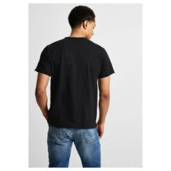 Street One Men Raw Edge Slub T-Shirt Black 7 Street One Men Raw Edge Slub T-Shirt Black -Modezauber Günstiges Geschäft street one t shirt raw edge slub schwarz 10001 ansicht model hinten