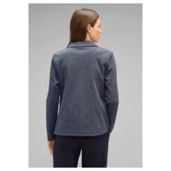 Street One Damen Blazer Basic Deep Blue Melange -Modezauber Günstiges Geschäft streetone blazer deep blue melange 10250 modell hinten
