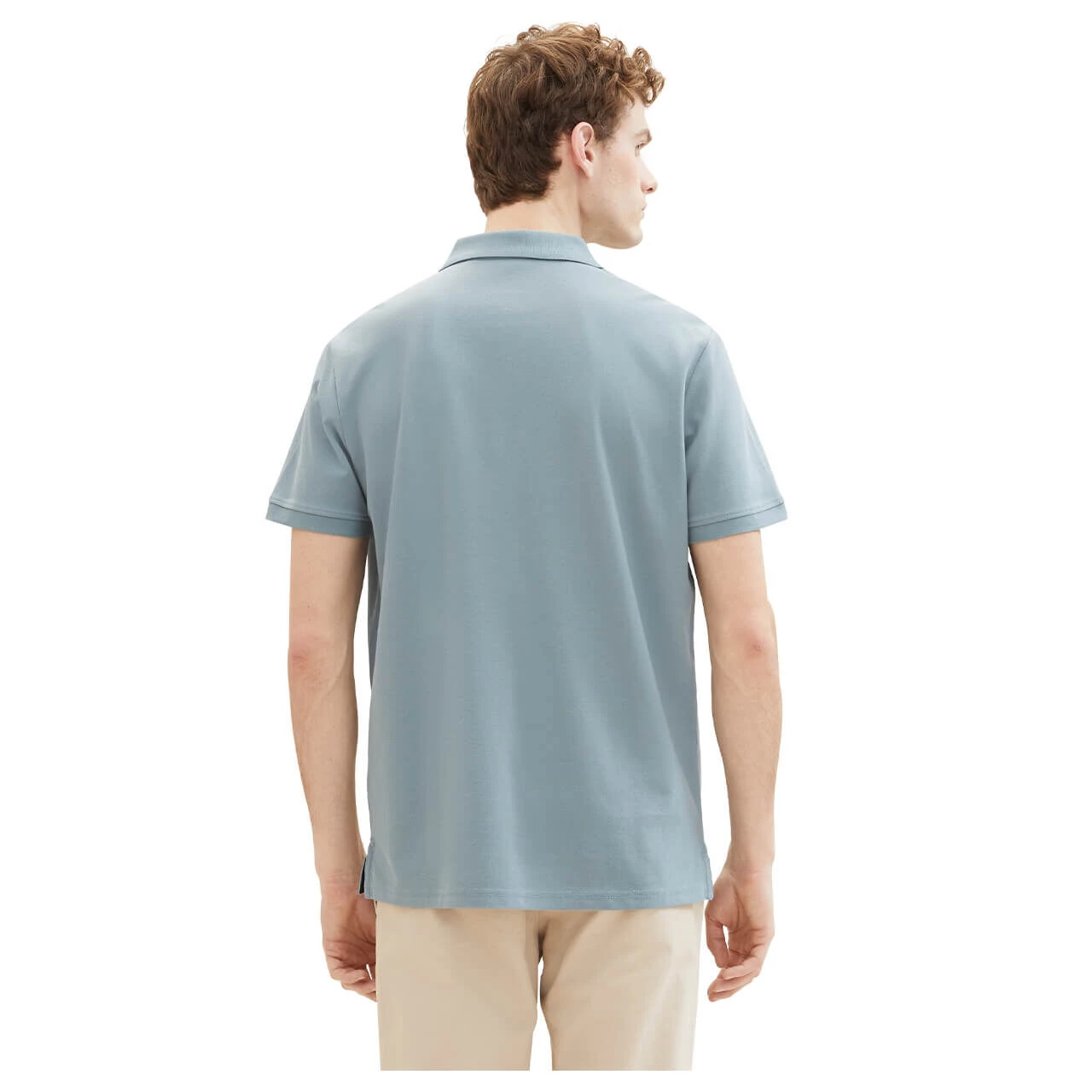 Tom Tailor Herren Piqué Poloshirt Contrast Grey Mint 4 Tom Tailor Herren Piqué Poloshirt Contrast Grey Mint – Bild 4