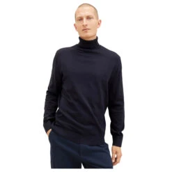Tom Tailor Herren Rollkragen Pullover Turtleneck Knit Navy 8 Tom Tailor Herren Rollkragen Pullover Turtleneck Knit Navy -Modezauber Günstiges Geschäft tom tailor basic turtleneck knit pullover blau 13160 vorne