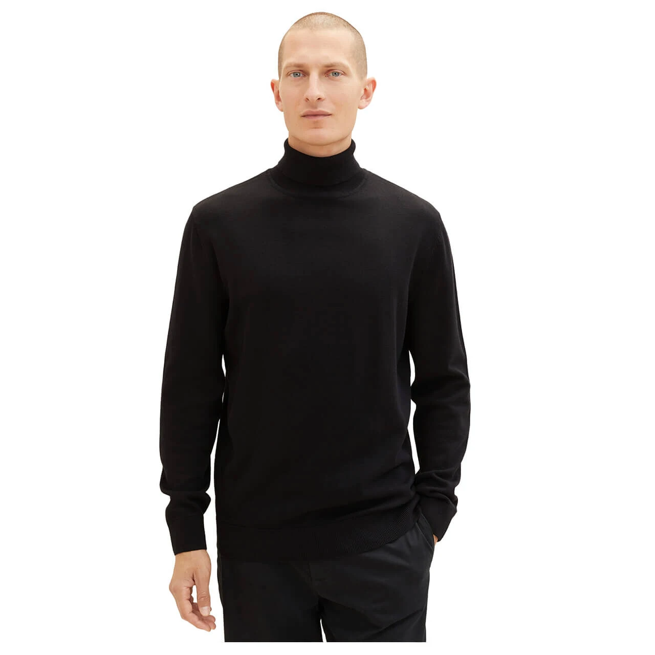 Tom Tailor Herren Rollkragen Pullover Turtleneck Knit Black 2 Tom Tailor Herren Rollkragen Pullover Turtleneck Knit Black – Bild 2