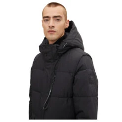 Tom Tailor Herren Jacke/Weste Campaign Jacket Black Grey -Modezauber Günstiges Geschäft tom tailor campaign jacket detachable sleeves jacke schwarz 29999 vorne