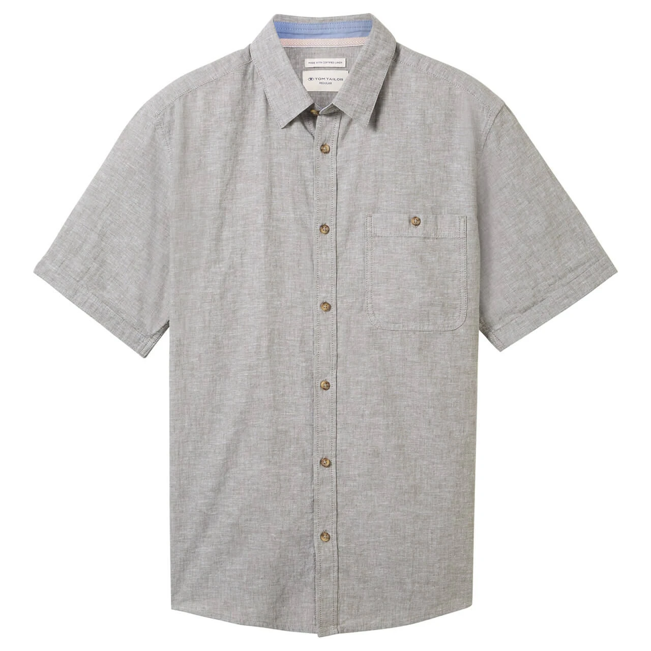 Tom Tailor Herren 1/2 Arm Hemd Smokey Olive Green 1 Tom Tailor Herren 1/2 Arm Hemd Smokey Olive Green