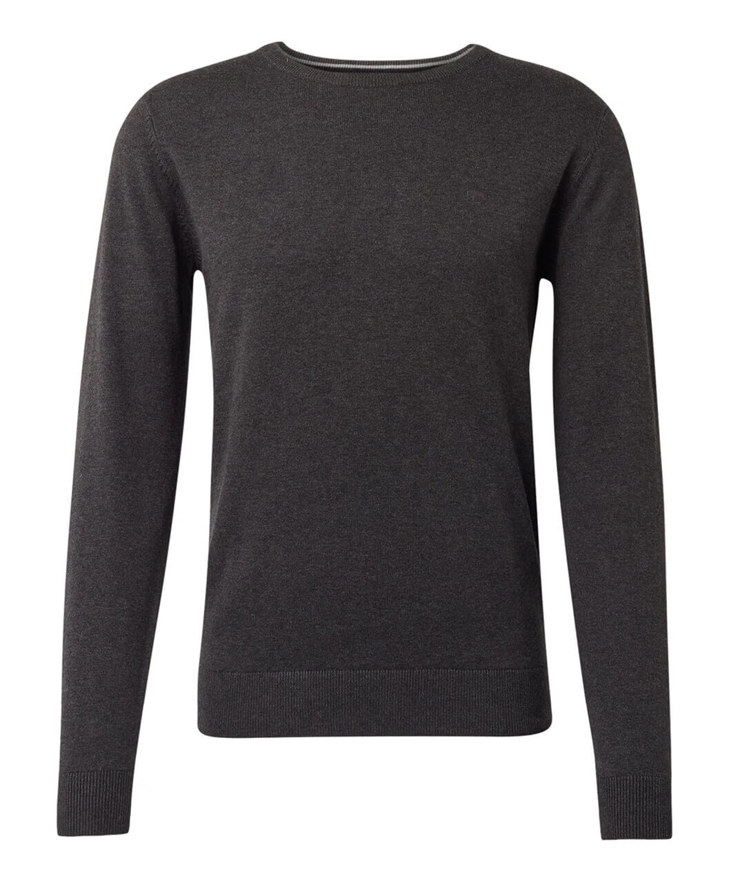 Tom Tailor Herren Pullover Basic Crewneck Black Grey Melange 1 Tom Tailor Herren Pullover Basic Crewneck Black Grey Melange