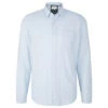 Tom Tailor Herren Hemd Light Blue White Structure