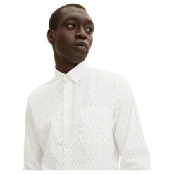 Tom Tailor Herren Hemd White With Print 9 Tom Tailor Herren Hemd White With Print -Modezauber Günstiges Geschäft tom tailor hemd weiss 30153 detail