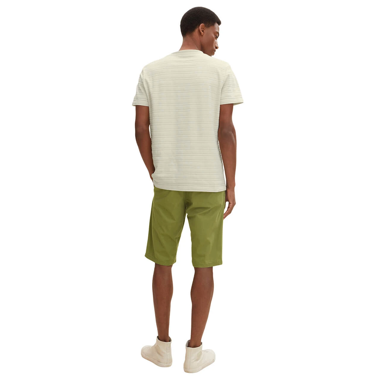 Tom Tailor Josh Baumwoll Bermuda Olive Branch Green 7 Tom Tailor Josh Baumwoll Bermuda Olive Branch Green – Bild 7