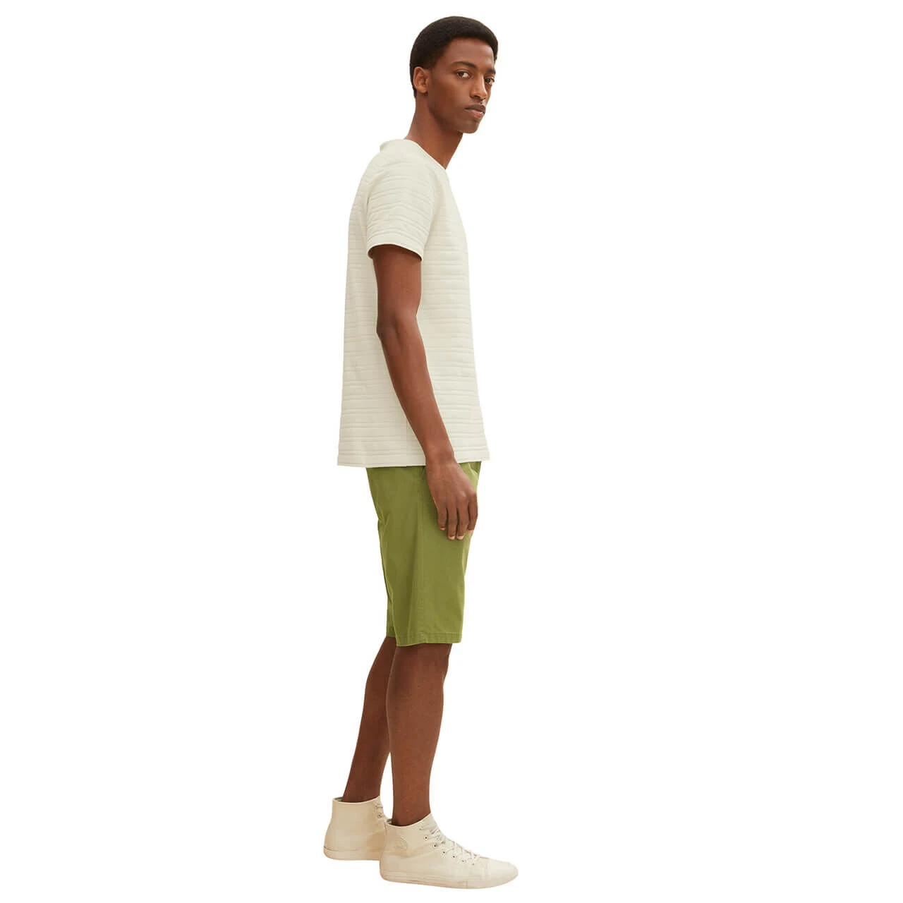 Tom Tailor Josh Baumwoll Bermuda Olive Branch Green 6 Tom Tailor Josh Baumwoll Bermuda Olive Branch Green – Bild 6