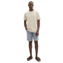 Tom Tailor Josh Jeans Bermuda Blue Grey Denim -Modezauber Günstiges Geschäft tom tailor jeans josh shorts blau 10160 model