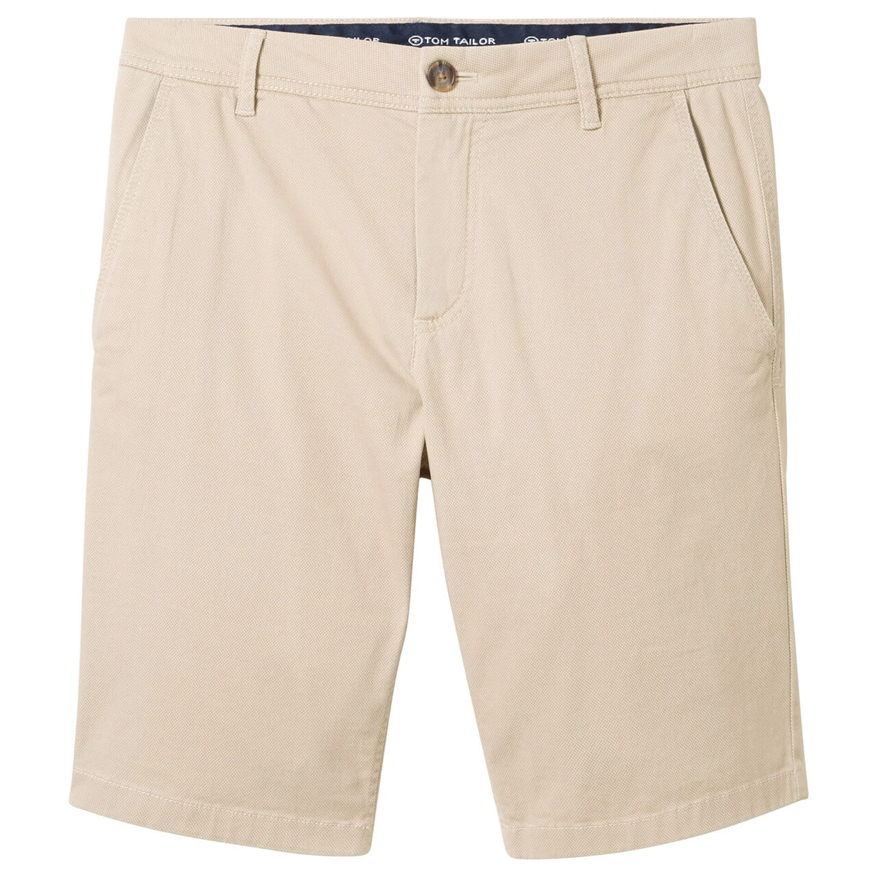 Tom Tailor Chino Baumwoll Bermuda Beige Structure Print 3 Tom Tailor Chino Baumwoll Bermuda Beige Structure Print – Bild 3