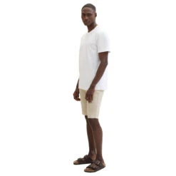 Tom Tailor Chino Baumwoll Bermuda Beige Structure Print 14 Tom Tailor Chino Baumwoll Bermuda Beige Structure Print -Modezauber Günstiges Geschäft tom tailor jeans slim printed chino shorts beige 34671 model seite