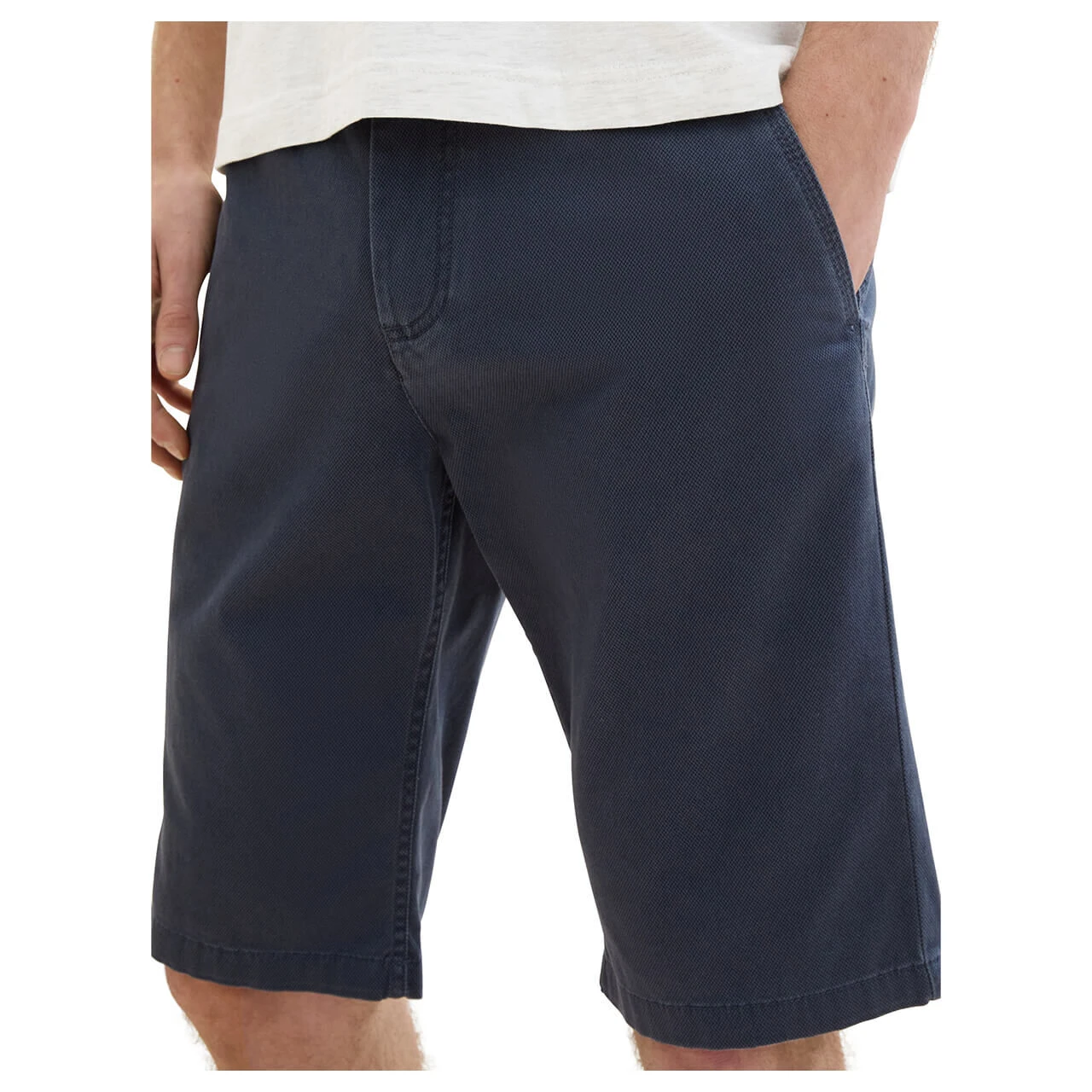 Tom Tailor Chino Baumwoll Bermuda Navy Structure Print 9 Tom Tailor Chino Baumwoll Bermuda Navy Structure Print – Bild 9