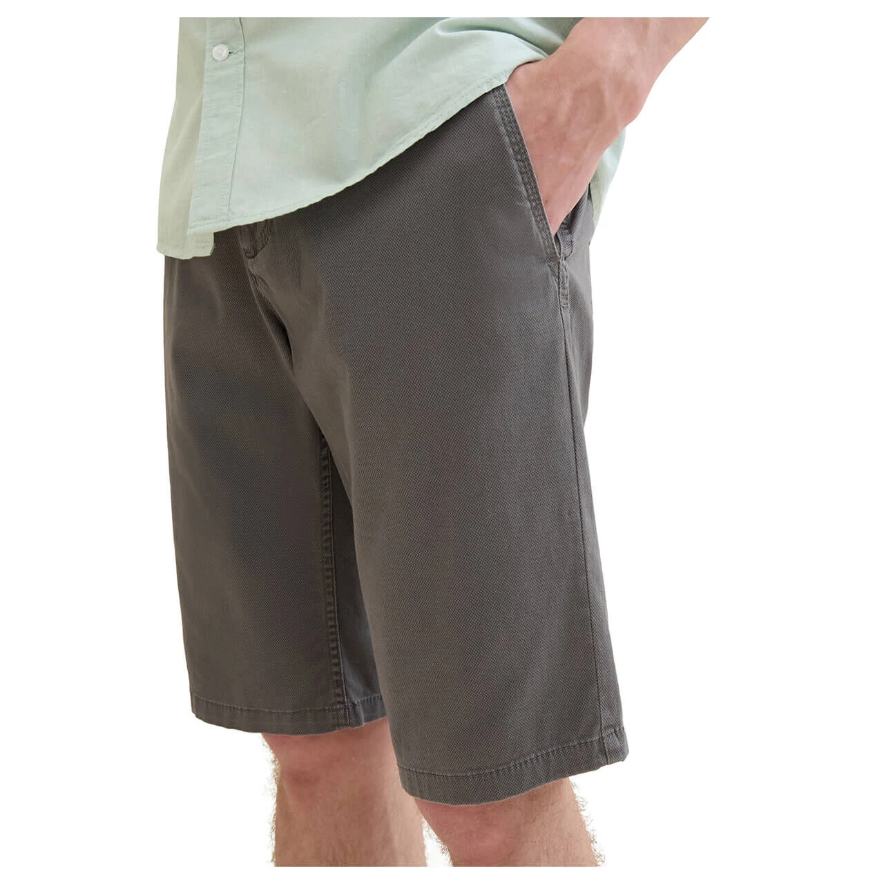 Tom Tailor Chino Baumwoll Bermuda Grey Structure Print 8 Tom Tailor Chino Baumwoll Bermuda Grey Structure Print – Bild 8